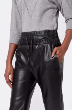 Joie Wadley Vegan Leather Pants 8 Joie Wadley Vegan Leather Pants -Joie Fashion Outlet Store 20 3 008164 pt01840 caviar 22273