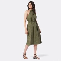 Joie Marietta Midi Cotton Dress -Joie Fashion Outlet Store 22 2 008959 DR3372 FOURLEAFCLOVER MARIETTA 1