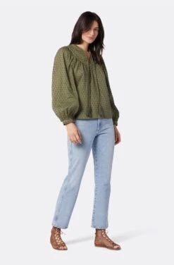 Joie Keena Long Sleeve Cotton Top -Joie Fashion Outlet Store 22 2 008959 TP562 FOURLEAFCLOVER KEENA 4
