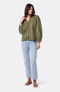 Joie Keena Long Sleeve Cotton Top -Joie Fashion Outlet Store 22 2 008959 TP562 FOURLEAFCLOVER KEENA 6