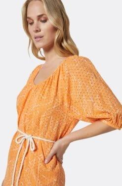 Joie Tillman Mini Cotton Dress -Joie Fashion Outlet Store 22 2 009045 DR03388 MUSKMELONPORCELAIN TILLMAN 5