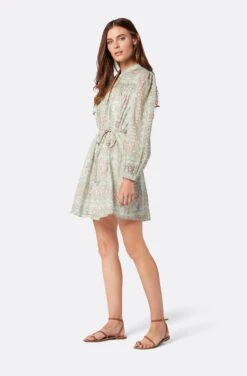 Joie Challensia Mini Cotton Dress -Joie Fashion Outlet Store 22 2 009231 DR03306 SHALEGREENMULTI CHALLENSIA 3