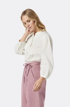 Joie Vesta Long Sleeve Cotton Top -Joie Fashion Outlet Store 22 2 889 TP05171 PORCELAIN JURI 3