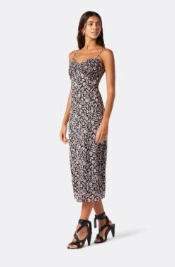 Joie Dauphine Midi Cotton Dress -Joie Fashion Outlet Store 22 3 009161 DR03524I CAVIARMULTI DAUPHINE 3