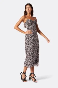 Joie Dauphine Midi Cotton Dress -Joie Fashion Outlet Store 22 3 009161 DR03524I CAVIARMULTI DAUPHINE 4