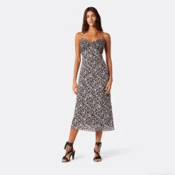 Joie Dauphine Midi Cotton Dress -Joie Fashion Outlet Store 22 3 009161 DR03524I CAVIARMULTI DAUPHINE DPA1