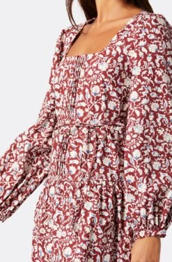 Joie Alesia Maxi Cotton Dress 10 Joie Alesia Maxi Cotton Dress -Joie Fashion Outlet Store 22 3 009179 DR03551 RUSSETBROWNMULTI ALESIA 6