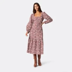 Joie Alesia Maxi Cotton Dress 13 Joie Alesia Maxi Cotton Dress -Joie Fashion Outlet Store 22 3 009179 DR03551 RUSSETBROWNMULTI ALESIA DPA1