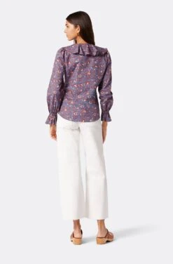 Joie Mazet Long Sleeve Cotton Top -Joie Fashion Outlet Store 22 3 009179 TP05341 BIJOUBLUEMULTI MAZET 5