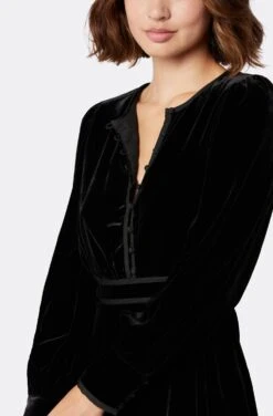 Joie Renata Velvet Mini Dress -Joie Fashion Outlet Store D0005F07636 CAV 6