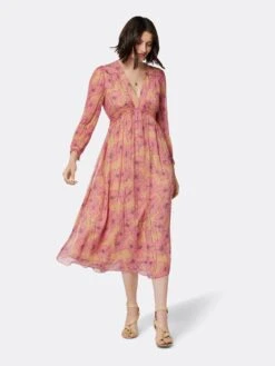 Joie Kaz Midi Silk Dress
