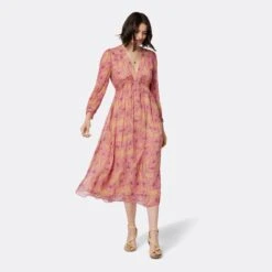 Joie Kaz Midi Silk Dress 19 Joie Kaz Midi Silk Dress -Joie Fashion Outlet Store D0008A09315 SRMM 1 DPA