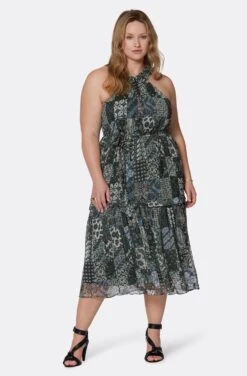 Joie Freya Midi Silk Dress -Joie Fashion Outlet Store D0025X9361 DKGL 1