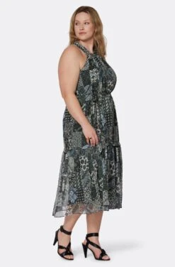 Joie Freya Midi Silk Dress -Joie Fashion Outlet Store D0025X9361 DKGL 3