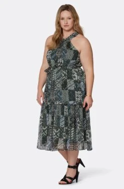 Joie Freya Midi Silk Dress -Joie Fashion Outlet Store D0025X9361 DKGL 4