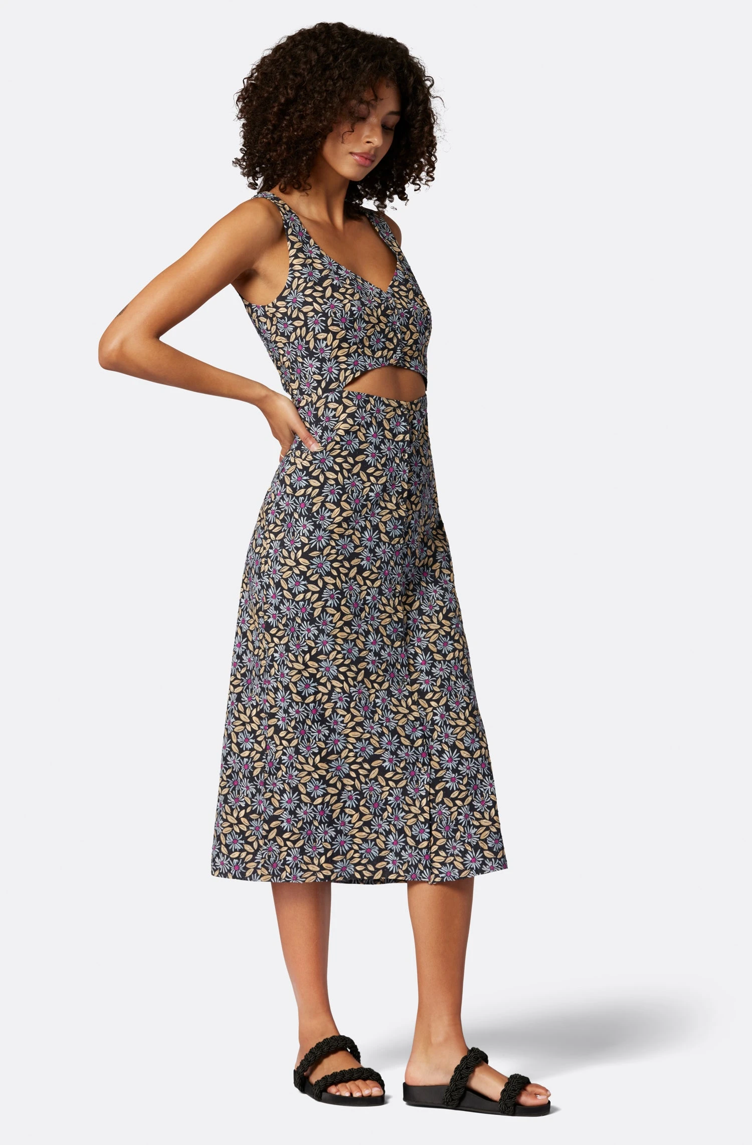 Joie Paige Cotton Midi Dress 2 Joie Paige Cotton Midi Dress - Image 2