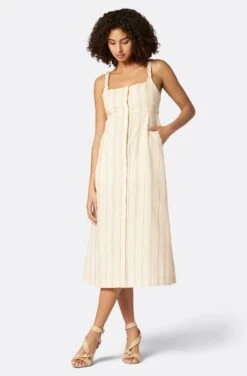 Joie Francesca Midi Linen Dress