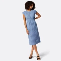 Joie Natalia Midi Cotton Dress -Joie Fashion Outlet Store D0053BF9313 CYBL 1 DPA