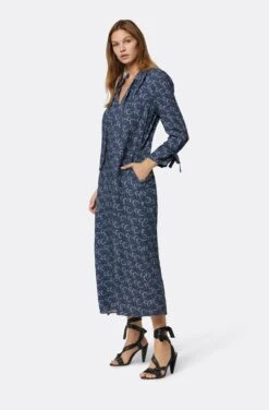 Joie Courtney Midi Dress -Joie Fashion Outlet Store D0062A09311 NVBM 4
