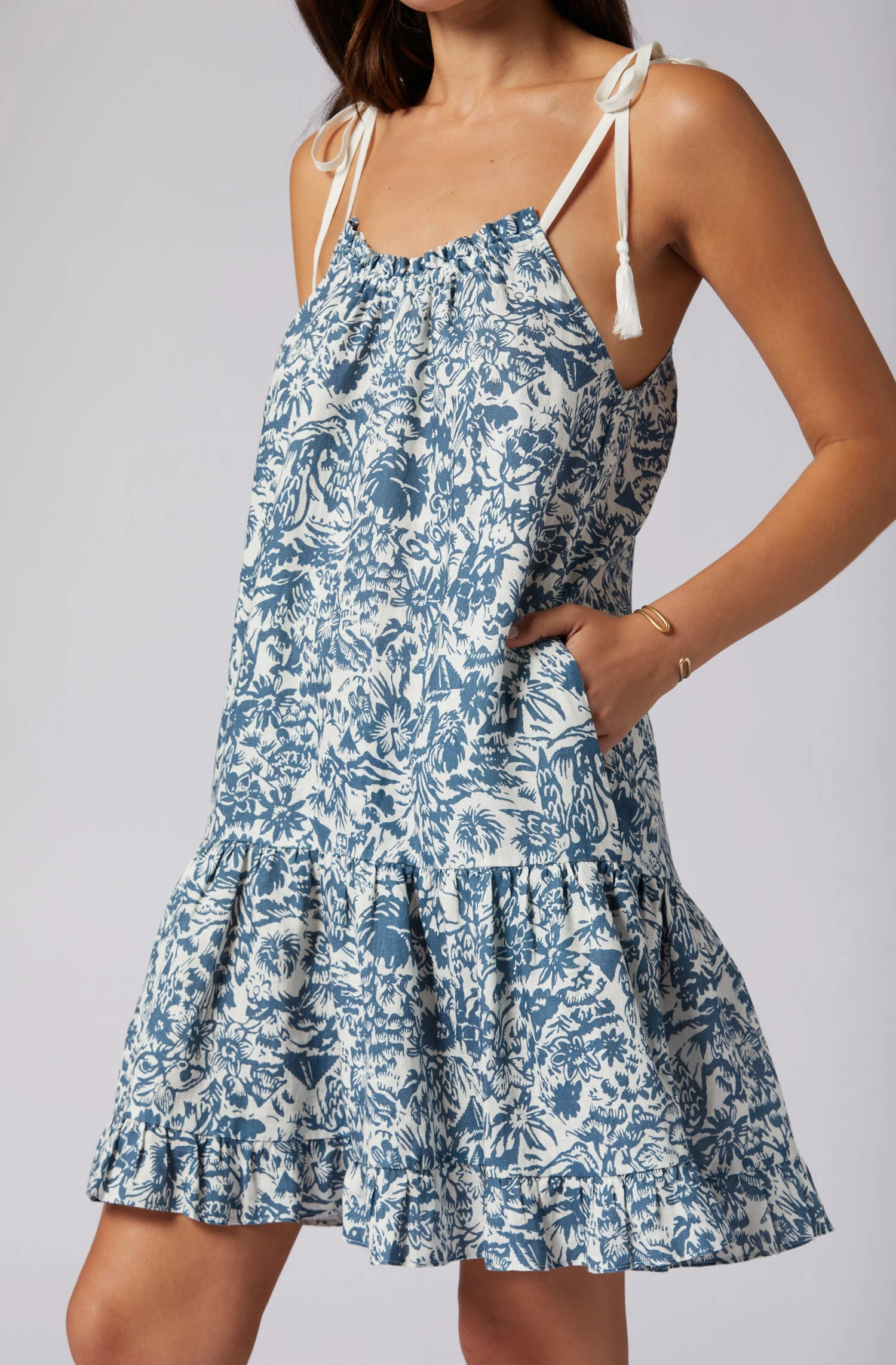 Joie Nala Mini Linen Dress 2 Joie Nala Mini Linen Dress - Image 2