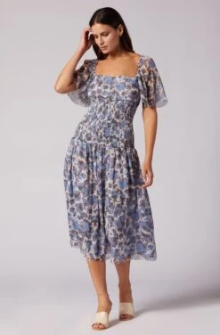 Joie Gillian Midi Silk Dress