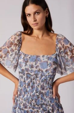 Joie Gillian Midi Silk Dress -Joie Fashion Outlet Store D0081A0010 EMRM 4