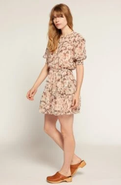 Joie Laura Mini Silk Dress -Joie Fashion Outlet Store D0082A0010 DWNM 3