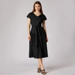 Joie Preanka Midi Cotton Dress -Joie Fashion Outlet Store D0105F2536 CAV 1 DPA