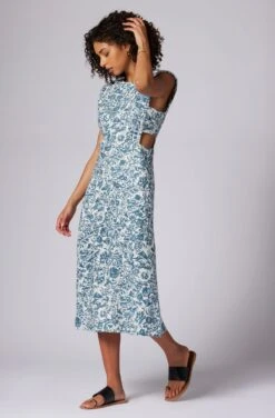 Joie Ember Midi Linen Dress 9 Joie Ember Midi Linen Dress -Joie Fashion Outlet Store D0143A0006 PNIT 3