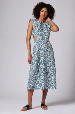 Joie Ember Midi Linen Dress 8 Joie Ember Midi Linen Dress -Joie Fashion Outlet Store D0143A0006 PNIT 5