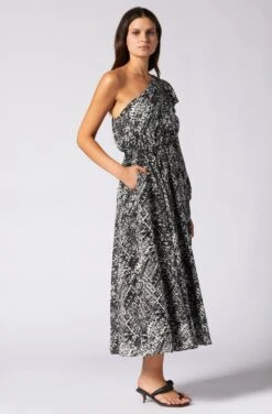 Joie June Midi Silk Dress 6 Joie June Midi Silk Dress -Joie Fashion Outlet Store D0145A0009 PNCV 3