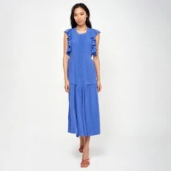 Joie Polly Midi Silk Dress 9 Joie Polly Midi Silk Dress -Joie Fashion Outlet Store D0146F7881 DEEU 1 DPA