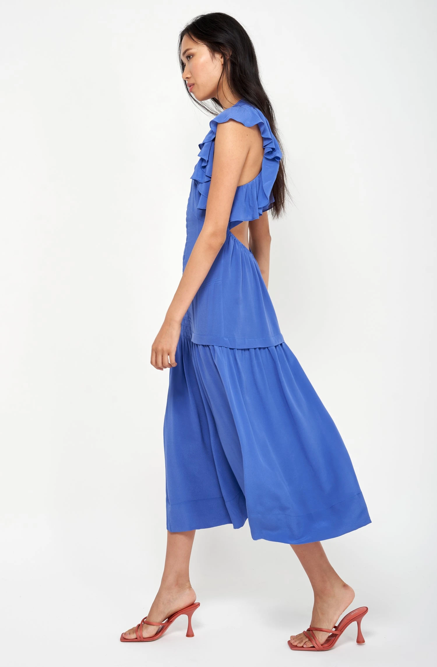 Joie Polly Midi Silk Dress 3 Joie Polly Midi Silk Dress - Image 3