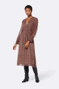 Joie Alquina Midi Silk Dress