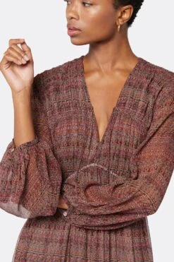 Joie Alquina Midi Silk Dress -Joie Fashion Outlet Store D3275A09300 AFRM 6