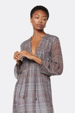 Joie Alquina Midi Silk Dress -Joie Fashion Outlet Store D3275A09300 ASCM 2