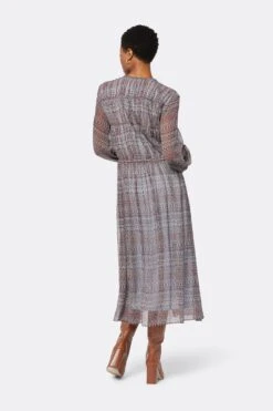 Joie Alquina Midi Silk Dress -Joie Fashion Outlet Store D3275A09300 ASCM 5