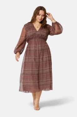 Joie Alquina Midi Silk Dress -Joie Fashion Outlet Store D3275X09300 AFRM 1