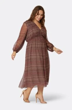 Joie Alquina Midi Silk Dress -Joie Fashion Outlet Store D3275X09300 AFRM 3