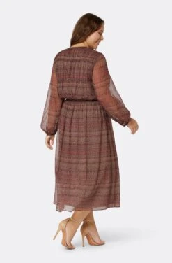 Joie Alquina Midi Silk Dress -Joie Fashion Outlet Store D3275X09300 AFRM 5