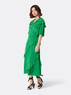 Joie Ambroise Midi Silk Dress -Joie Fashion Outlet Store D3549F7881S JLYG 3