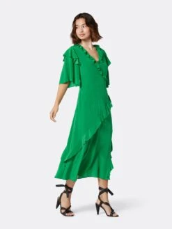 Joie Ambroise Midi Silk Dress -Joie Fashion Outlet Store D3549F7881S JLYG 4
