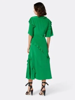 Joie Ambroise Midi Silk Dress -Joie Fashion Outlet Store D3549F7881S JLYG 5