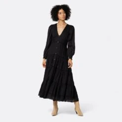 Joie Meredine Maxi Cotton Dress -Joie Fashion Outlet Store DR03321B8903 CAV 1 DPA