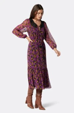 Joie Arioste Midi Silk Dress -Joie Fashion Outlet Store DR035069129 PLXM 3
