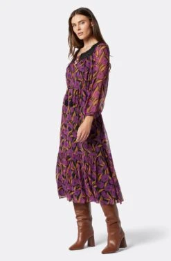 Joie Arioste Midi Silk Dress -Joie Fashion Outlet Store DR035069129 PLXM 4