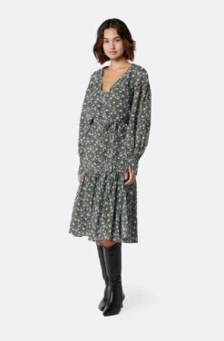 Joie Gabriella Midi Cotton Dress -Joie Fashion Outlet Store DR035379163 CAVM 1