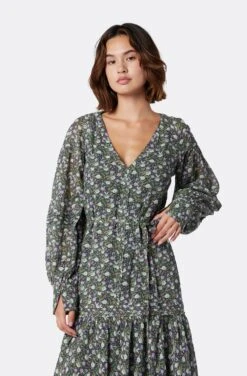 Joie Gabriella Midi Cotton Dress -Joie Fashion Outlet Store DR035379163 CAVM 2