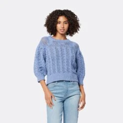Joie Ella Crew Neck Cotton Sweater -Joie Fashion Outlet Store K0030Y9207 CYBL 2 DPA