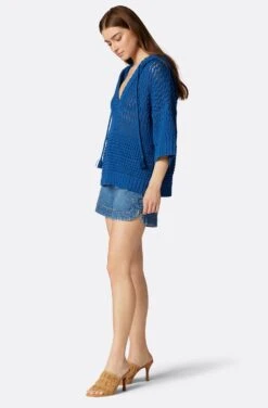 Joie Aurora Cotton Crochet Sweater -Joie Fashion Outlet Store K0042Y5493 BLQZ 3